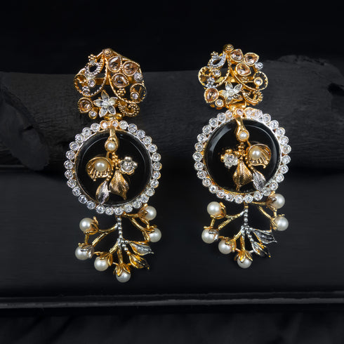 Fancy kundan jhumka D224-1